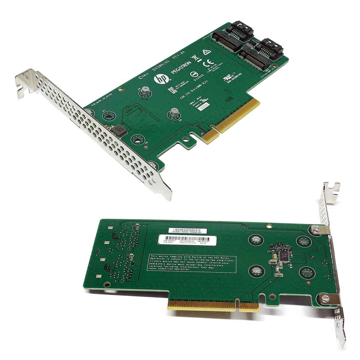 HP Dual M.2 2280 SATA PCIe x8 Riser Card/Adapter für ProLiant G 9/10 759505-001 HP Dual M.2 2280 SATA PCIe x8 Riser Card/Adapter für ProLiant G 9/10 759505-001