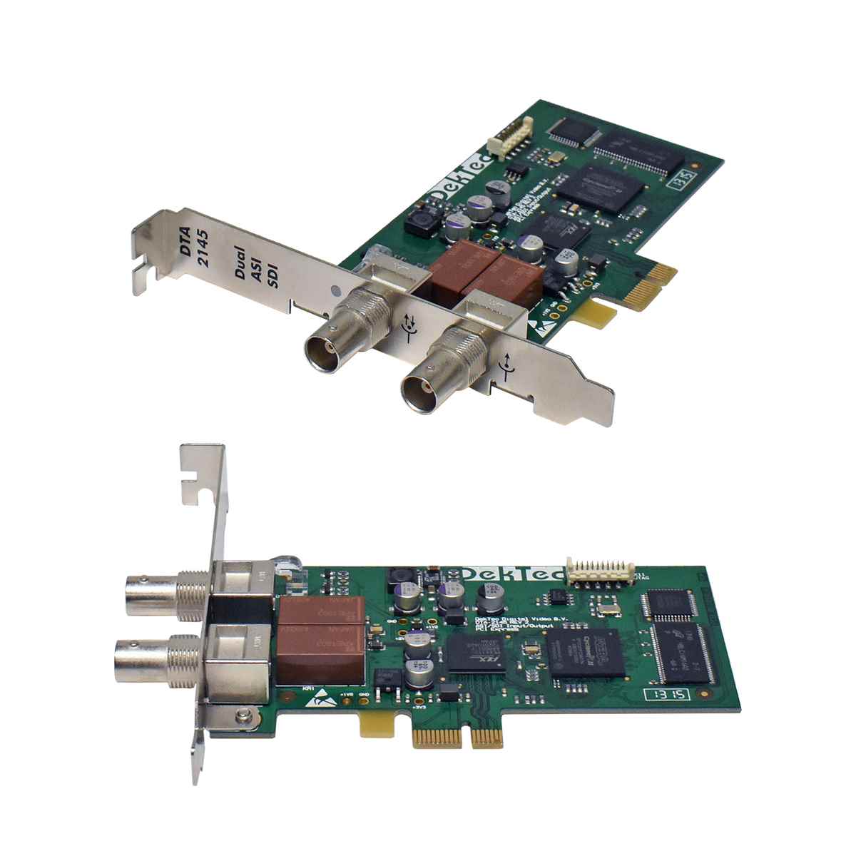 DekTec DTA-2145 ASI/SD-SDI input output with relay bypass for PCIe FP DekTec DTA-2145 ASI/SD-SDI input output with relay bypass for PCIe FP