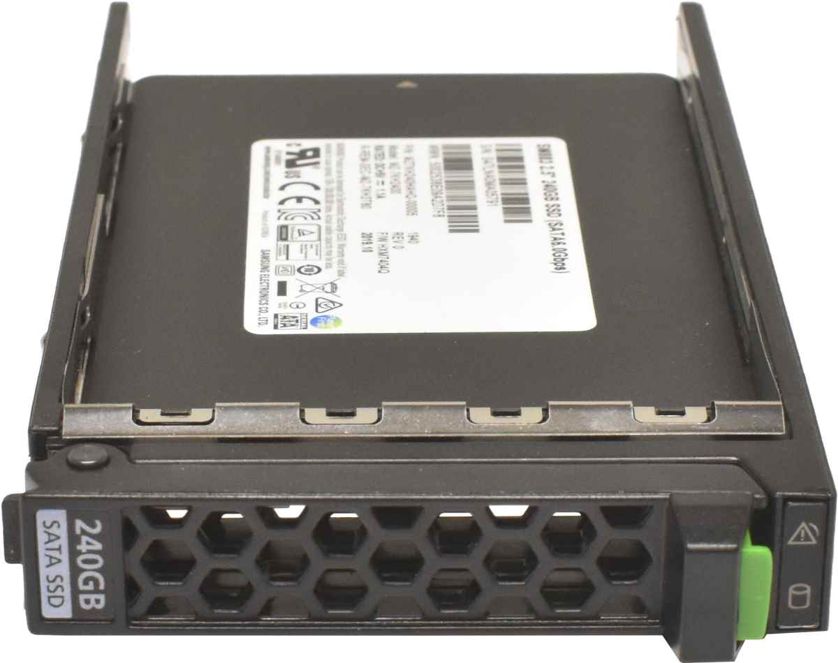 Fujitsu Samsung SM883 240GB 2.5" 6G SATA SSD MZ-7KH2400 mit Rahmen Fujitsu Samsung SM883 240GB 2.5" 6G SATA SSD MZ-7KH2400 mit Rahmen