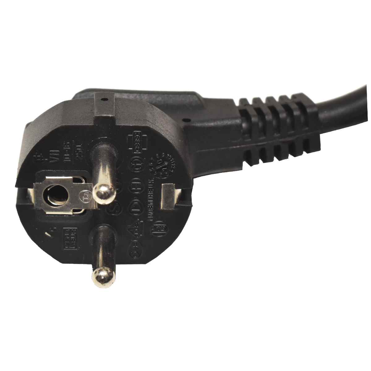 Netzkabel 4m Schuko gewinkelt - C19 IBM 14F1554 E71924F 16A H05VV-F 3G1,5mm schwarz Netzkabel 4m Schuko gewinkelt - C19 IBM 14F1554 E71924F 16A H05VV-F 3G1,5mm schwarz