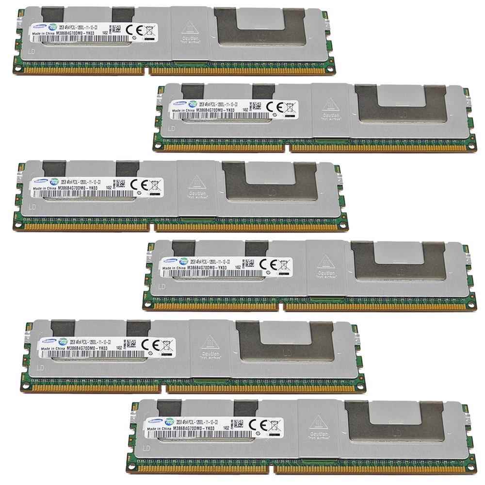 192 GB Samsung 6x 32 GB PC3L-12800L 4Rx4 ECC M386B4G70DM0-YK03 RAM REG ECC DDR3 192 GB Samsung 6x 32 GB PC3L-12800L 4Rx4 ECC M386B4G70DM0-YK03 RAM REG ECC DDR3