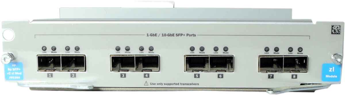 HP J9538A 5064-2003 8-Port 10GE SFP+ v2 zl Module for E5400 zl Series Switches