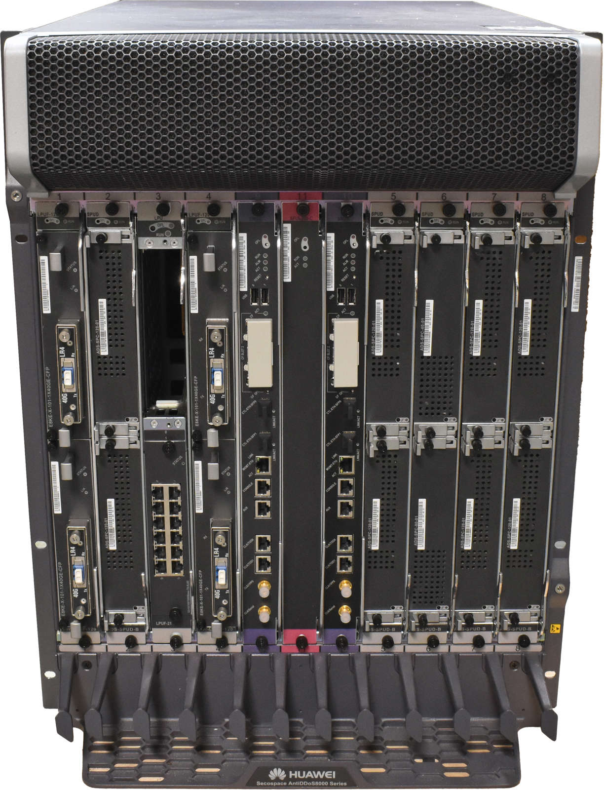 Huawei-Secospace-AntiDDos8080-Protection-System-11-001.jpg Huawei Secospace AntiDDos8080 Protection System 11x Modules for SPU slots 4x 40G Transceiver
