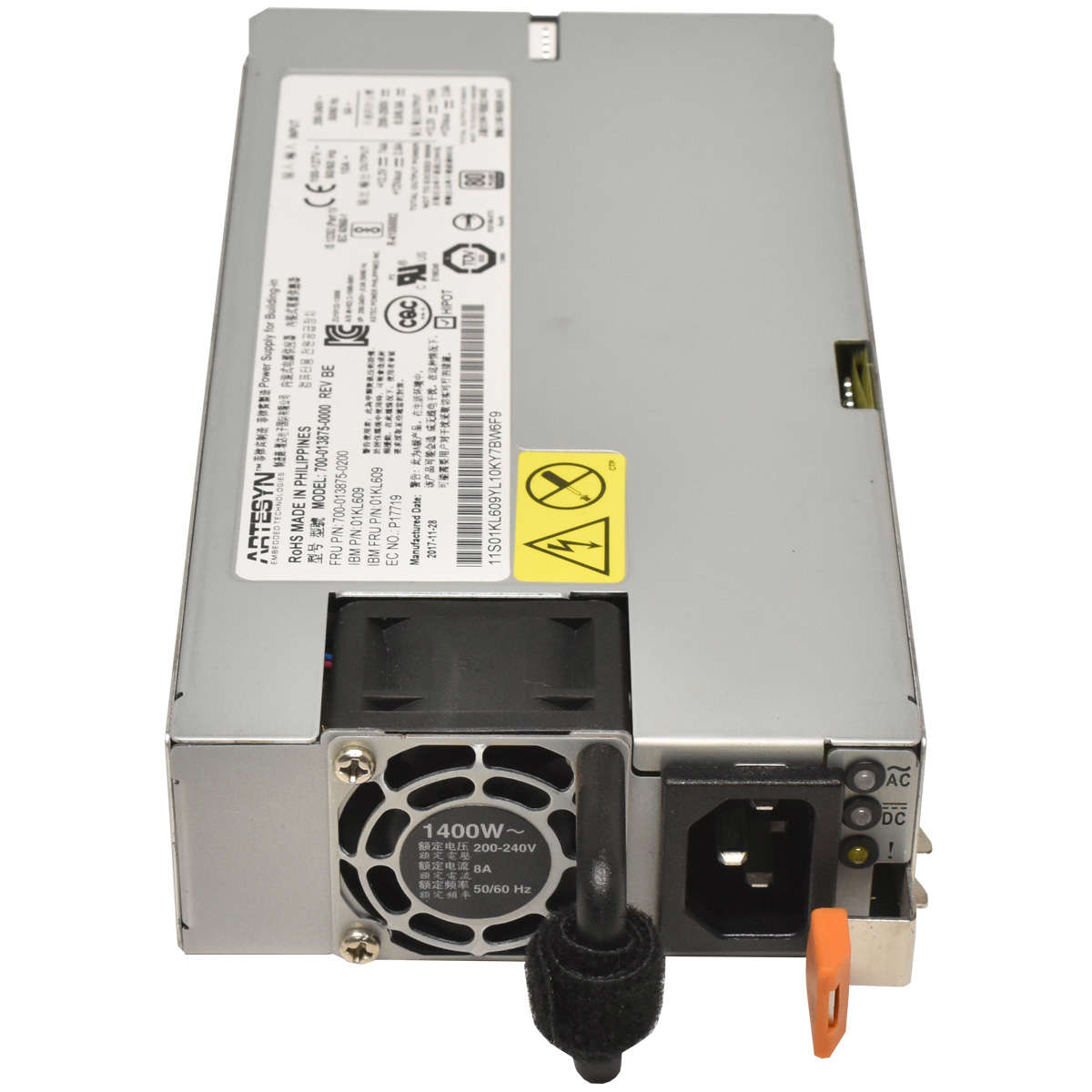 IBM-Artesyn-700-013875-0200-Power-Supply-Netzteil-003.jpg IBM Artesyn 700-013875-0200 Power Supply/Netzteil 1400W 01KL609 U1500 Pseries