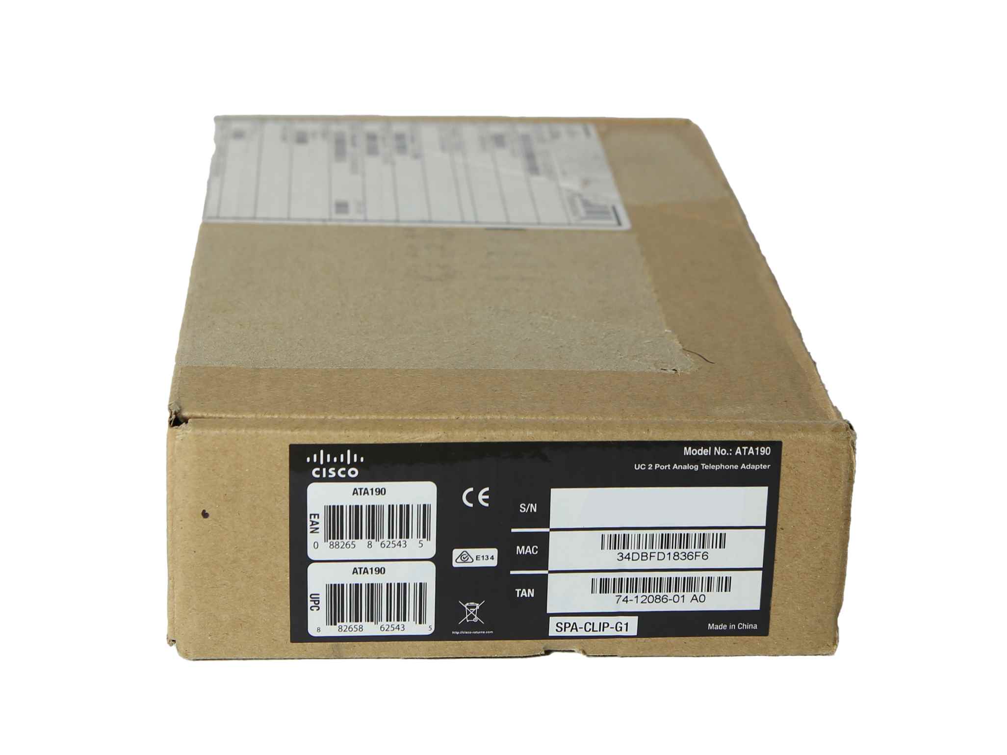 Cisco ATA190 74-12086-01 VoIP UC2 Port Handset zu Ethernet Telefonadapter mit Netzteil und US Adapter, Neuwertig Cisco ATA190 74-12086-01 VoIP UC2 Port Handset zu Ethernet Telefonadapter mit Netzteil und US Adapter, Neuwertig