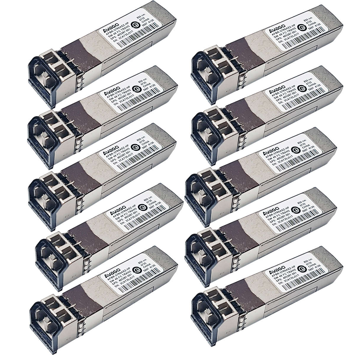 10-x-HP-405287-001-Finisar-Avago-JDSU-SFP-4Gb-850n-001.jpg 10 x HP 405287-001 Finisar Avago JDSU SFP 4Gb 850nm Transceivers Module