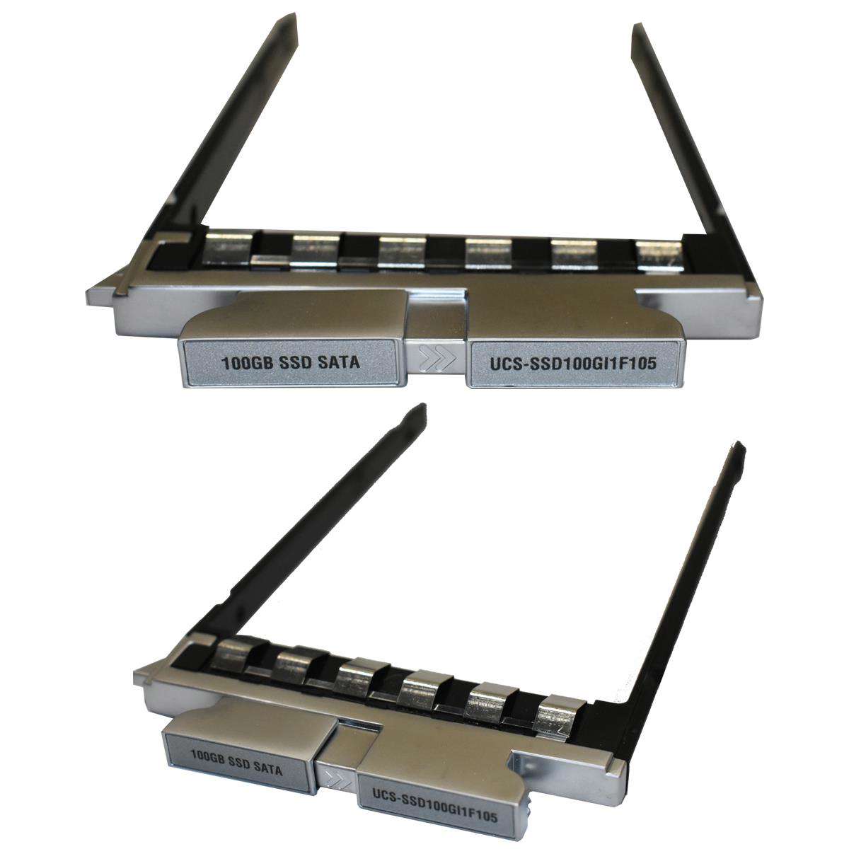 Cisco-2-5-Zoll-UCS-SSD100GI1F105-Low-Height-7mm-SA-001.jpg Cisco 2.5 Zoll UCS-SSD100GI1F105 Low Height 7mm SATA SSD drive sled mounted