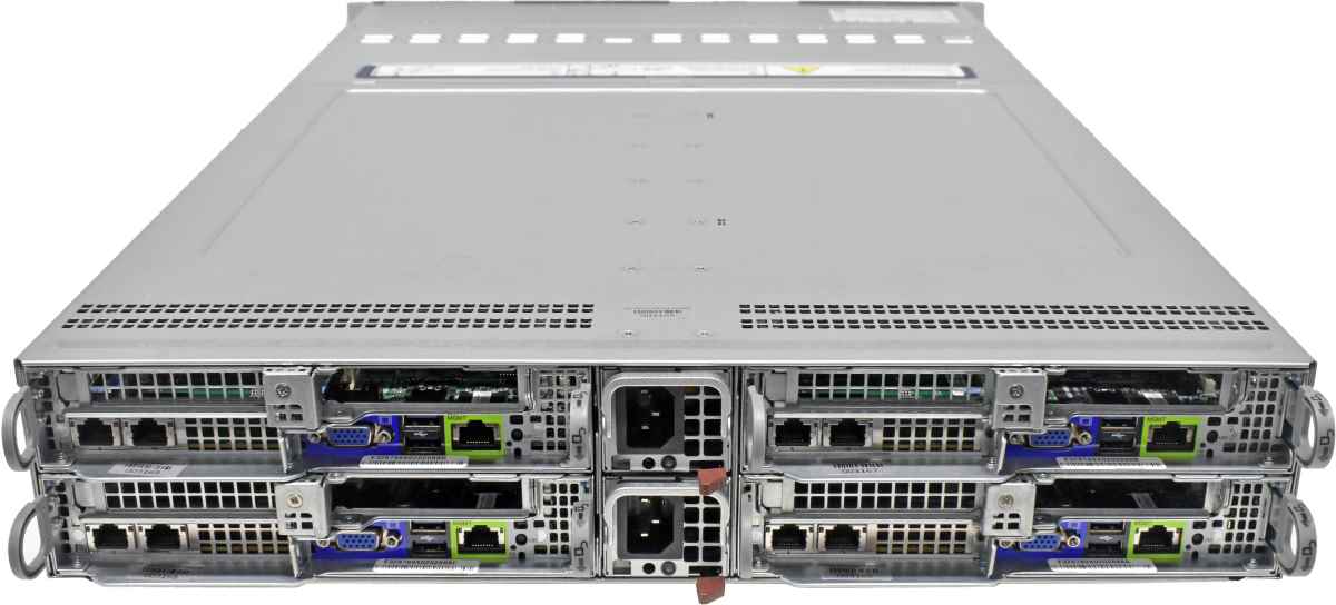 Supermicro CSE-217B Server 4xNode X11-DPT-B 8xSilver 4216 512GB PC4 4x480 GB SSD 24x2,5 Rail Kit