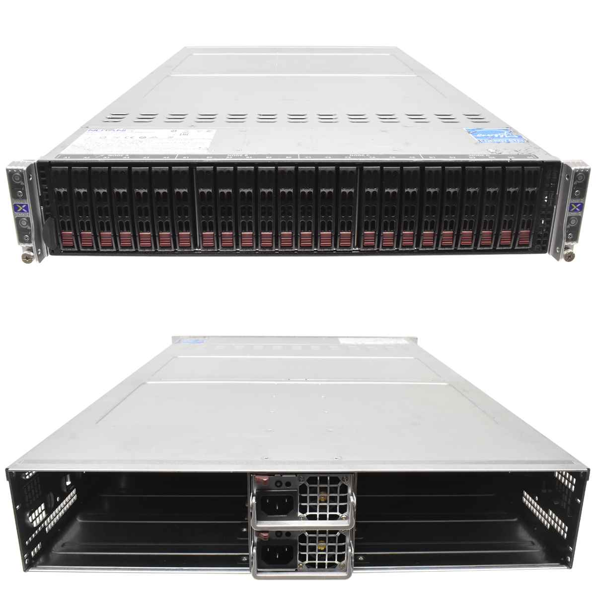 Nutanix 4 Node Server NXS2U4NS24G no Node 2x PSU 2000W CSE-217 24x SFF Caddy Nutanix 4 Node Server NXS2U4NS24G 4x Node 2x PSU 2000W CSE-217 24x SFF Caddy