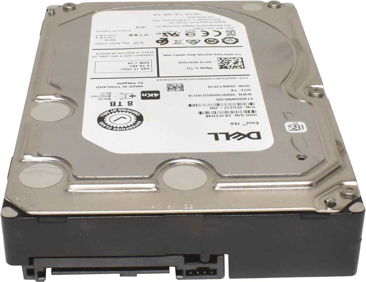 Dell Exos 7E8 8TB 4Kn 3.5" 7.2K SAS 12G HDD Festplatte ST8000NM0195 0KNYW0