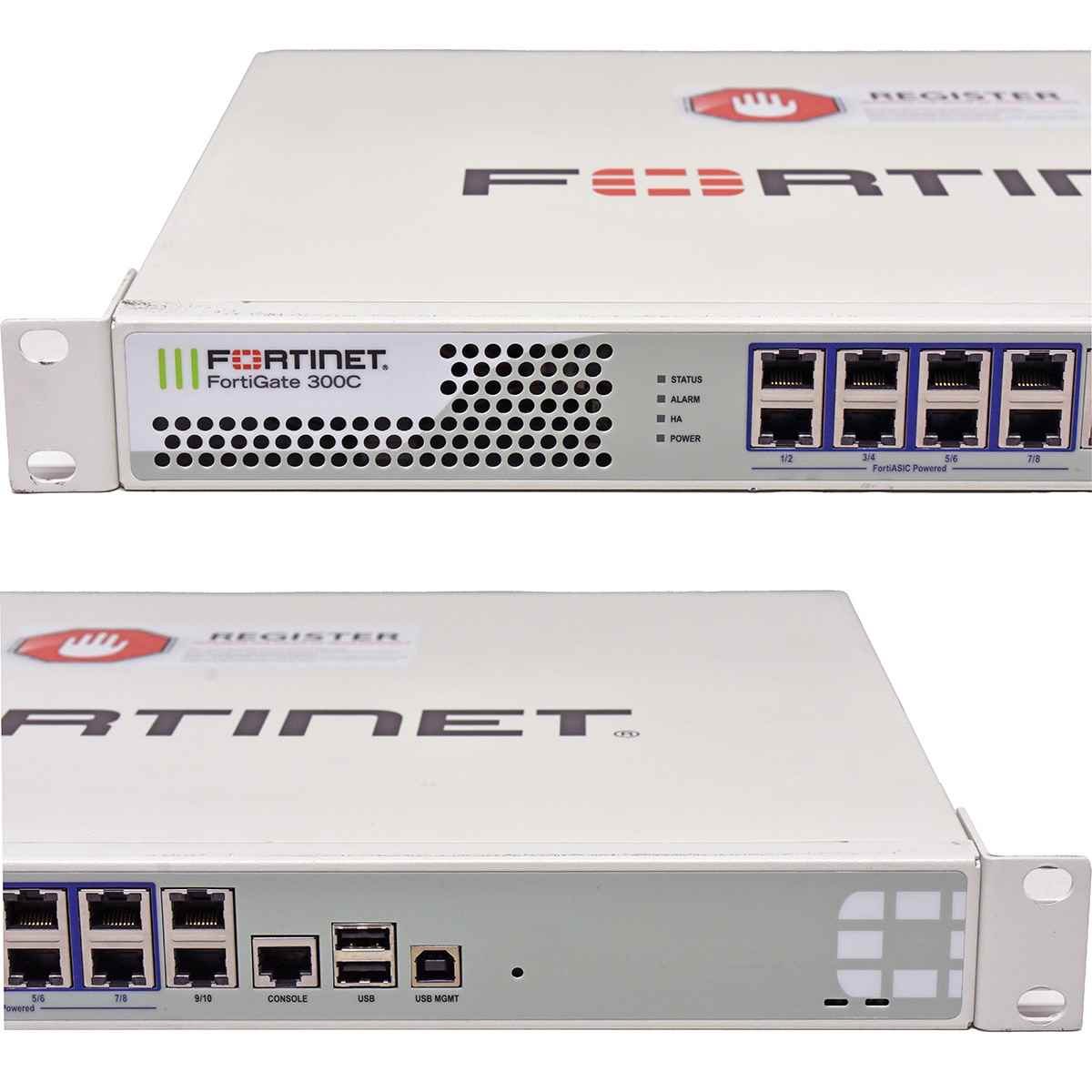 Fortinet FortiGate-300C FG-300C 10-Port RJ-45 GE Firewall +Rack Ears Fortinet FortiGate-300C FG-300C 10-Port RJ-45 GE Firewall +Rack Ears