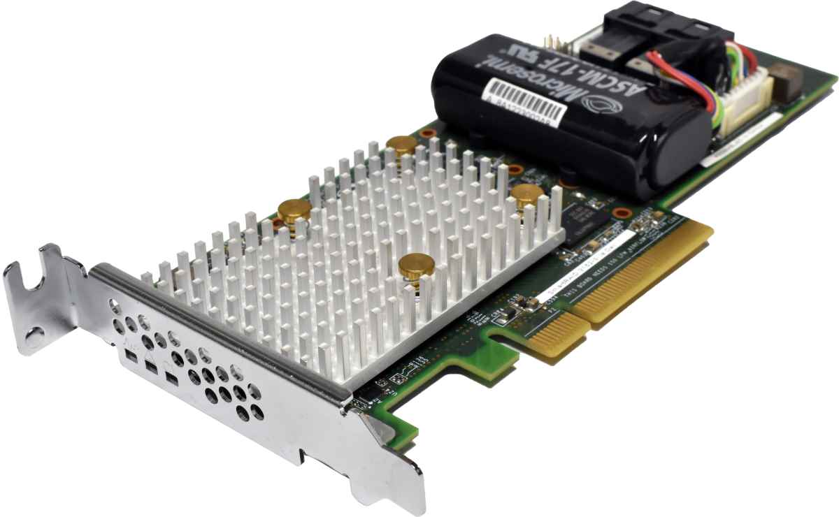 Dell Microsemi 0J2TW5 SmartRAID 3162-8i/e 12G MiniSAS HD RAID Controller 2 x SFF-8643 LP
