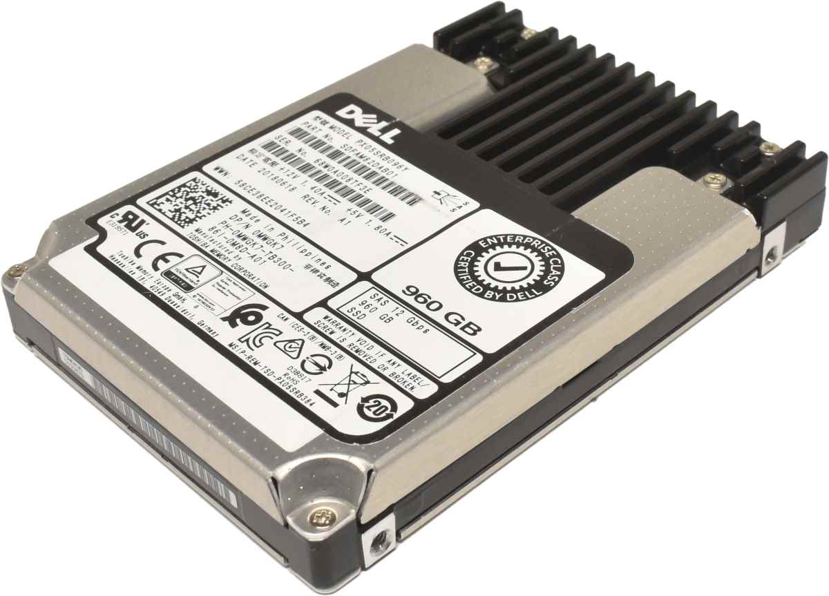 Dell 960GB 2.5" 12Gbps SAS SSD PX05SRB096Y 0MWGK7 Dell 960GB 2.5" 12Gbps SAS SSD PX05SRB096Y 0MWGK7