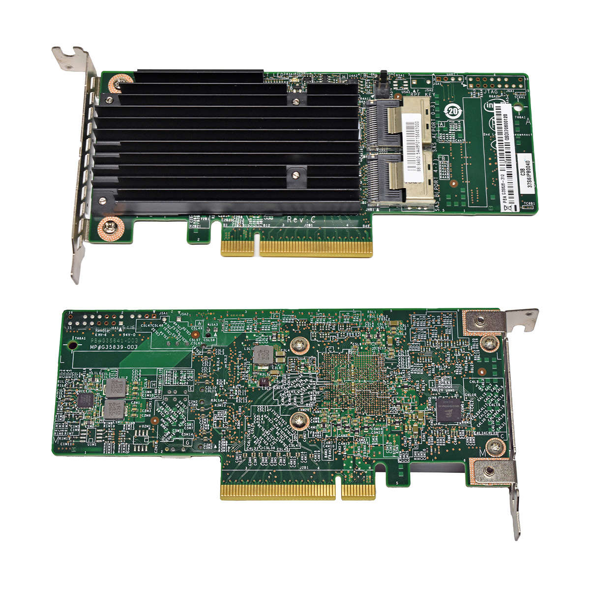 Intel G35828-312 8-Port SAS 6G PCIe x8 RAID Controller +Cable LP