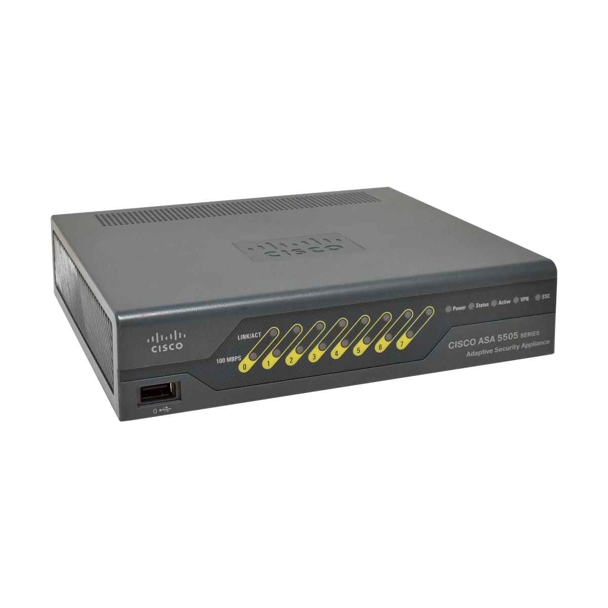 Cisco ASA 5505 47-18790-07 68-4003-03 8-Port Fast Ethernet Adaptive Security Appliance 2 x PoE + PSU