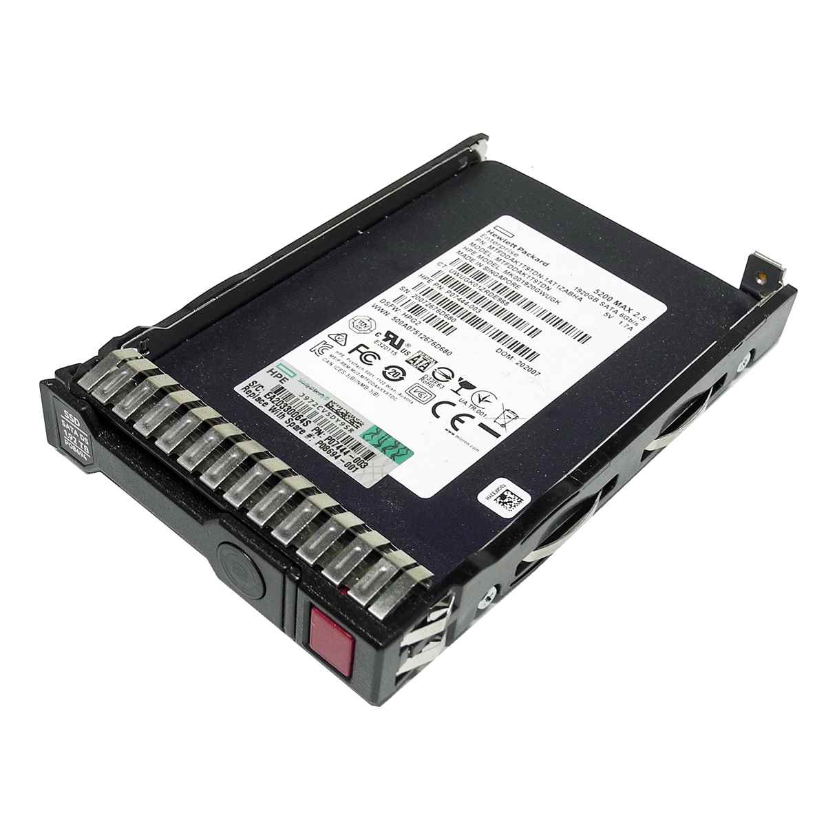 HP 1,92TB SATA 6Gb SSD MTFDDAK1T9TDN-1AT1ZABHA P08694 mit Rahmen für ProLiant DL G8 G9 HP 1,92TB SATA 6Gb SSD MTFDDAK1T9TDN-1AT1ZABHA P08694 mit Rahmen für ProLiant DL G8 G9
