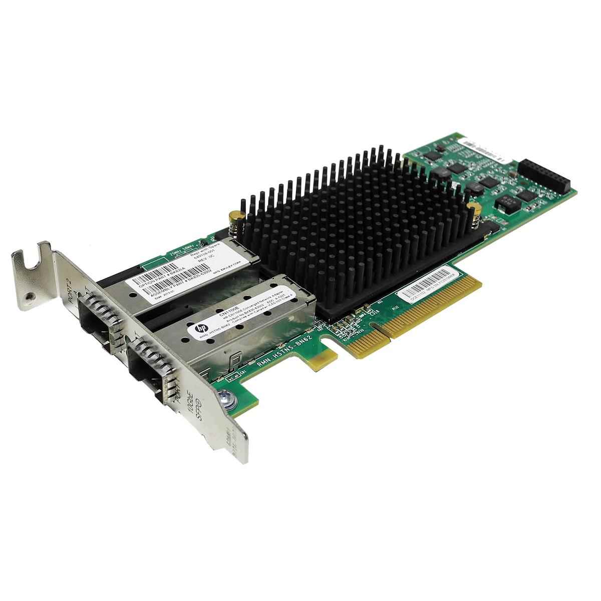 HP Dual-Port CN1100E 10GbE FC SFP+ PCIe x8 CNA Card OCE11102 SP# 615406-001 LP