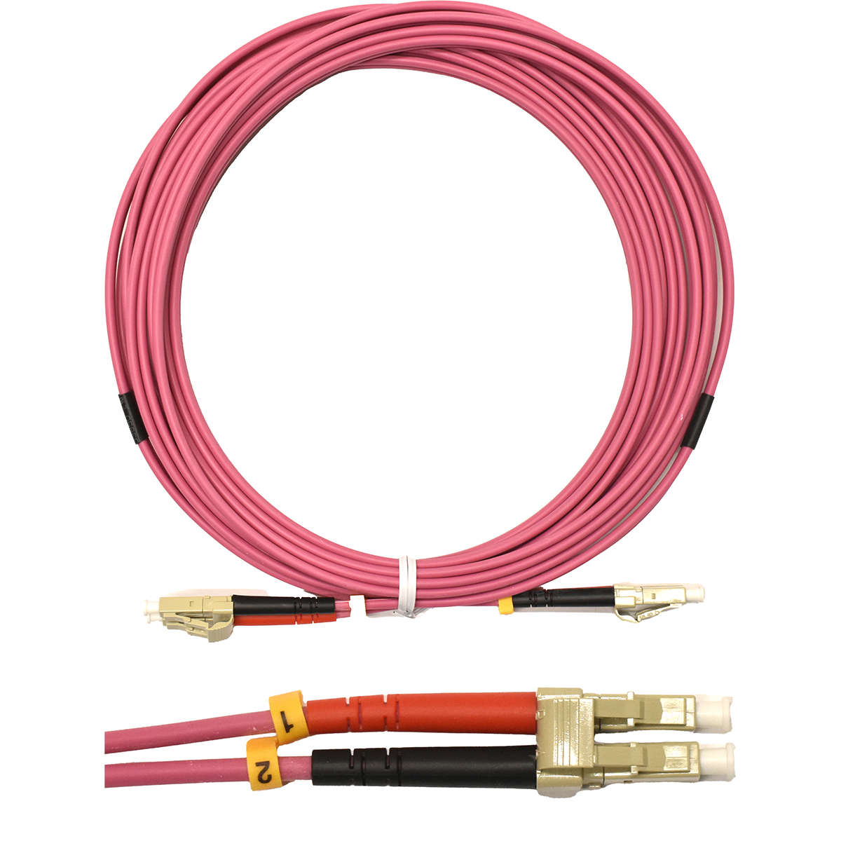 10x Corning OM4 Duplex FIBER Patch Cord Pink LSZH LC/LC-5m NEU