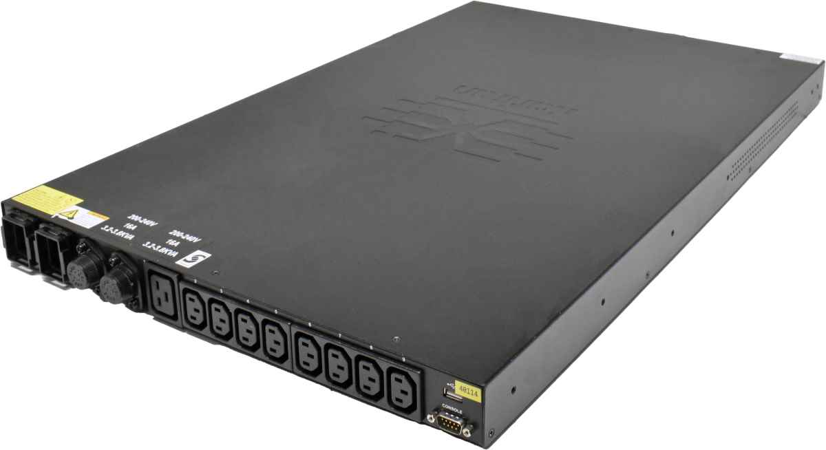 Raritan PX3TS-1875CR Intelligent Rack Transfer Switch 8 x C13, 1 x C19 Output 3,7KW