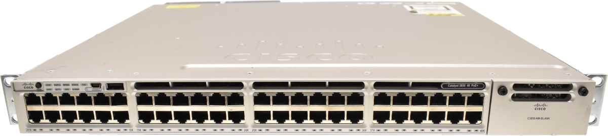 Cisco Catalyst WS-C3850-48F-L V02 48-Port PoE+ 1xPSU Stackable Gigabit Ethernet Switch Cisco Catalyst WS-C3850-48F-L V06 48-Port PoE+ Gigabit Ethernet Switch