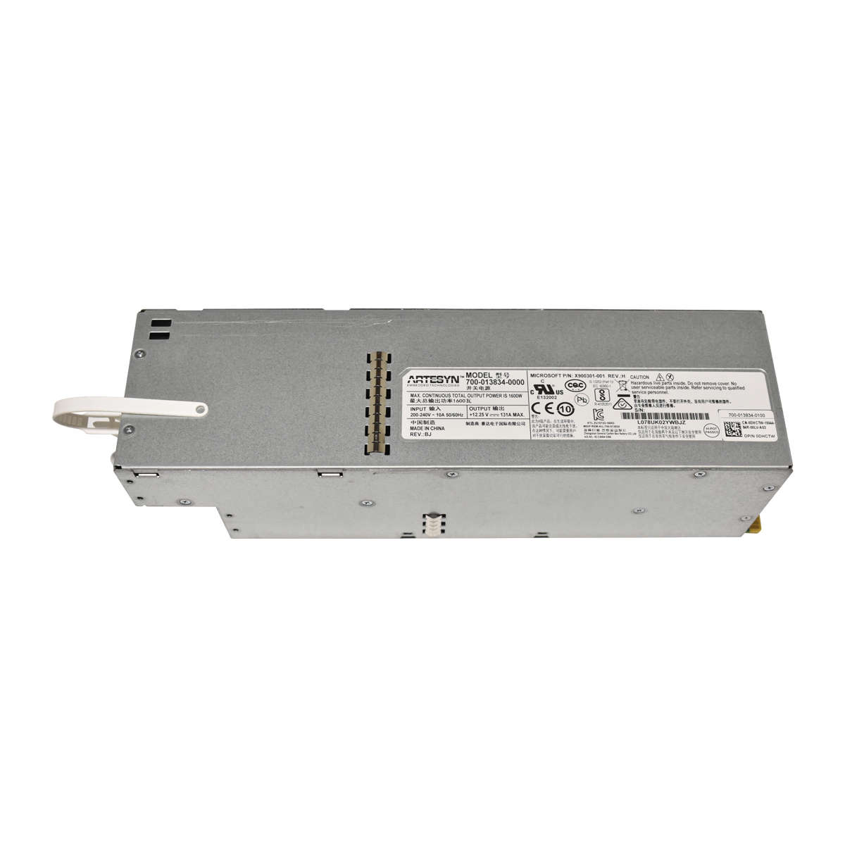 Artesyn-Dell-Microsoft-1600W-Power-Supply-700-0138-005.jpg Artesyn Dell Microsoft 1600W Power Supply 700-013834-0000 0DHCTW X900301-001