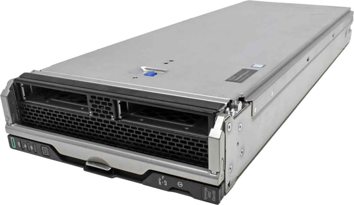 HP Synergy 480 Gen10 Blade Compute Module No CPU No RAM PC4 1x Heatsink 2x SFF 2.5"