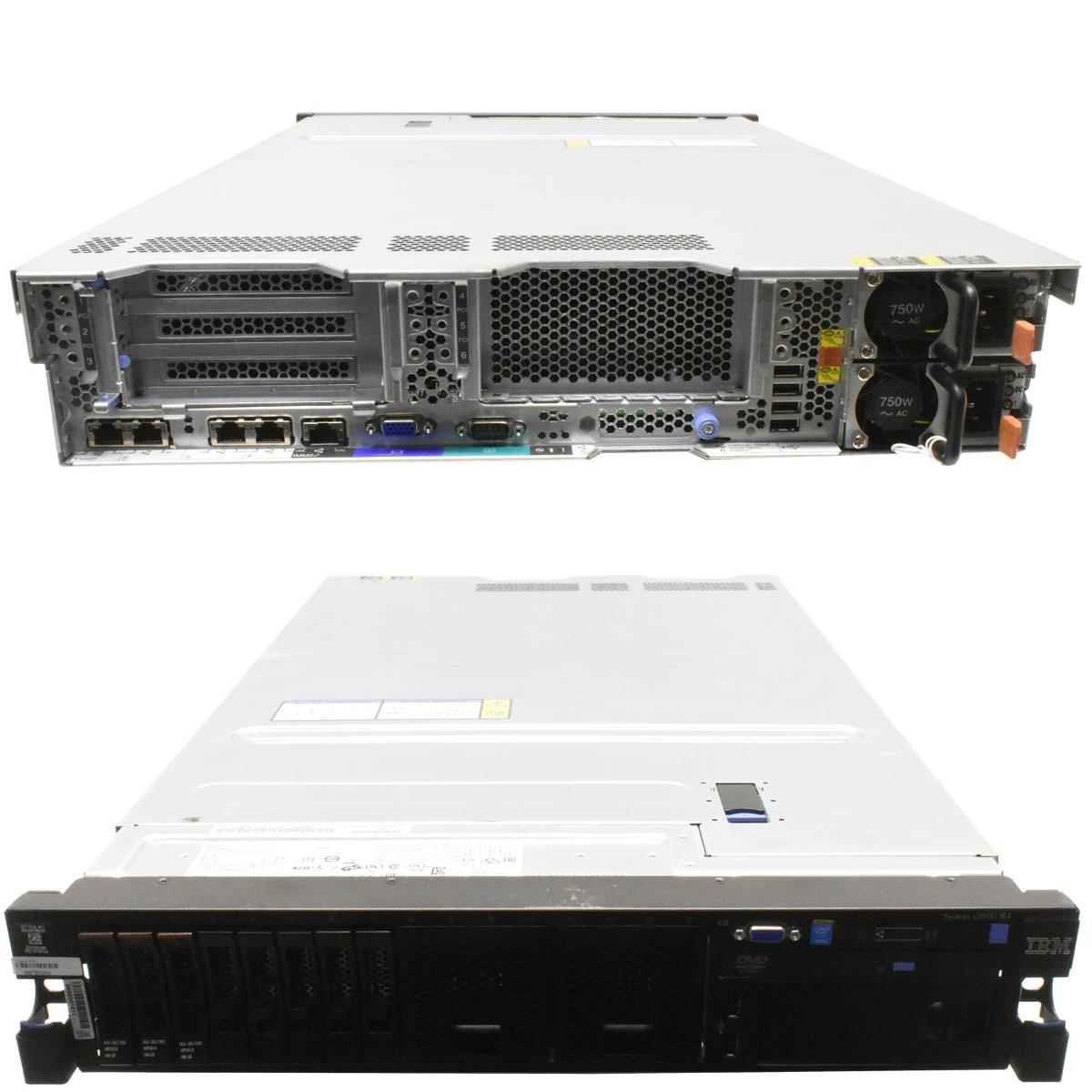 IBM x3650 M4 Server 1x E5-2640 CPU 6-Core 72 GB RAM 8x SFF 2,5" M5110