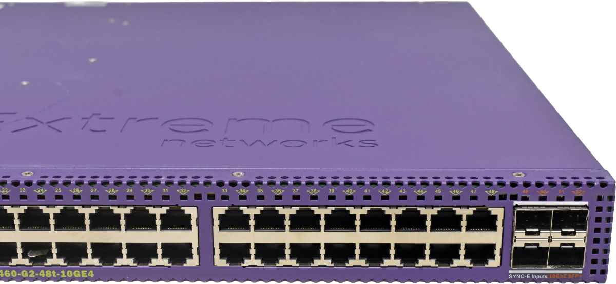 Extreme Summit X460-G2-48t-10GE4-Base 16702 48-Port RJ-45 GE Switch 4x 10G SFP+ 40G Module Extreme Summit X460-G2-48t-10GE4-Base 16702 48-Port RJ-45 GE Switch 4x 10G SFP+ 1x PSU