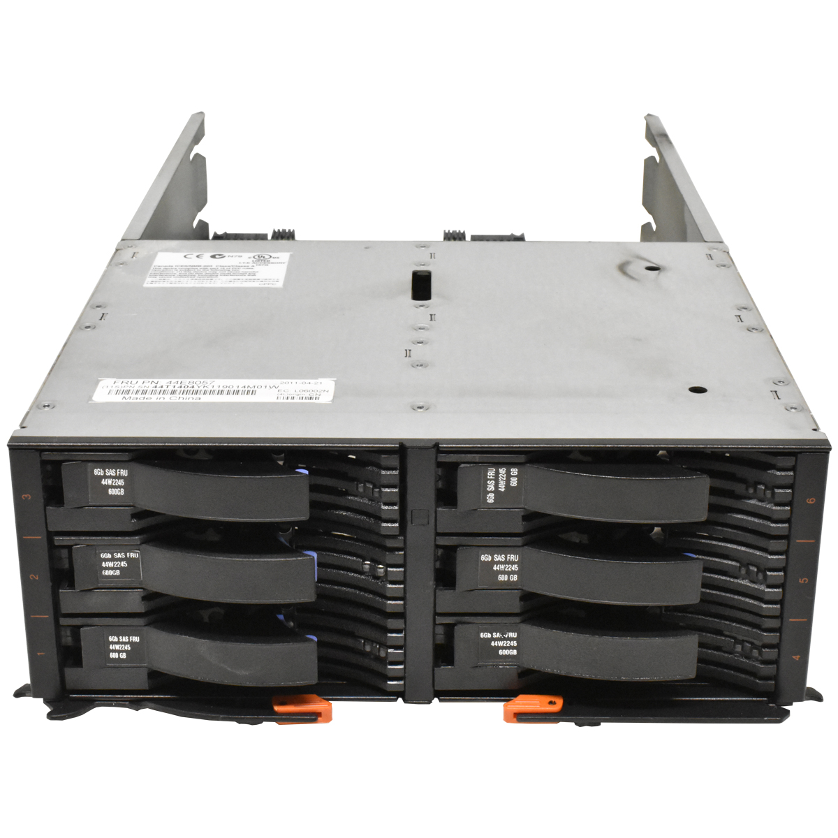 IBM BladeCenter S 6-Disk Storage Module 44E8057 + 6x 3.5 Zoll HDD Caddie 42R4127 44T1404 IBM BladeCenter S 6-Disk Storage Module 44E8057 + 6x 3.5 Zoll HDD Caddie 42R4127 44T1404