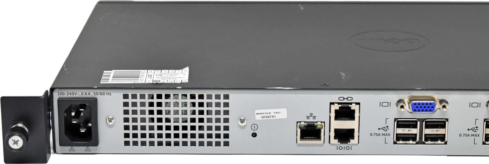 Dell KVM 2161 0RMJ09 520-877-502 16-Port KVM Console Switch