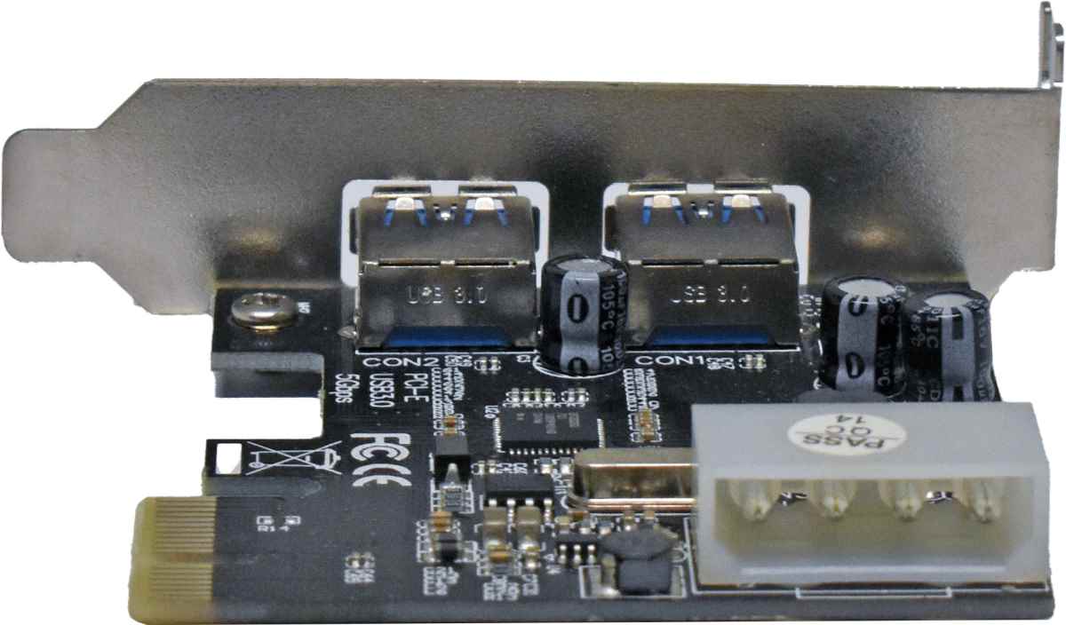 Universal 2-Port PCI-E USB 3.0 Controller Card Low Profile