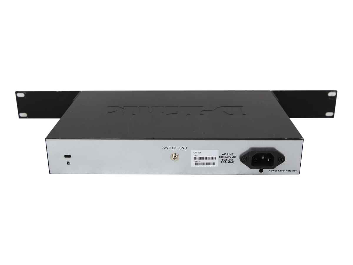 D-Link DGS-1210-10MP 8-Port PoE RJ-45 GE Switch 2x SFP Front panel damaged