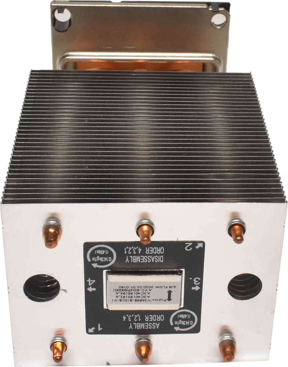 Fujitsu CPU Heatsink / Kühler A3C40195193 V26898-B1018-V1 für Primergy TX2540 TX2550 M4 Fujitsu CPU Heatsink / Kühler A3C40195193 V26898-B1018-V1 für Primergy TX2540 TX2550 M4