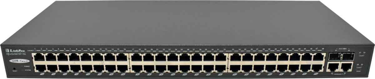 LinkPro Web-Smart Office Switch 48+4G SH-77484GS 50-Port RJ-45 GE Switch 2x 1G SFP