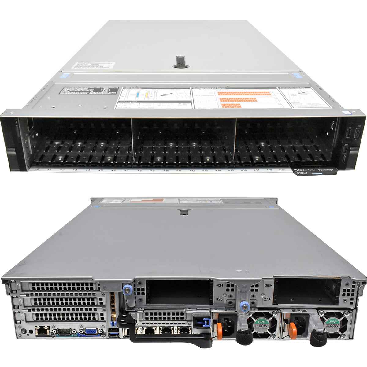 Dell PowerEdge R740xd NO CPU RAM 2x Performance HS 28x SFF 2,5" H740p mini Dell PowerEdge R740xd NO CPU RAM 2x Performance HS 28x SFF 2,5" H740p mini