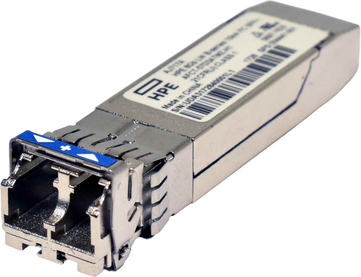 HP Avago AJ717A 504441-001 AFCT-57D3ATMZ-H1 8Gb/s LW B-Series 10 km SFP+ LC Duplex FC Transceiver Module