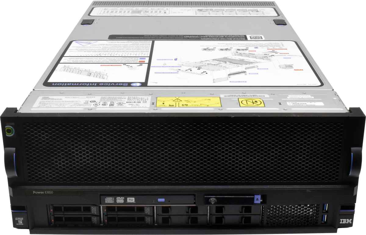 IBM Power E850 Server 4x Power8 CPU 1,5TB RAM PC3 8x SFF 2,5 4U 4x VRM CCIN27 IBM Power E850 Server 4x Power8 CPU 1,5TB RAM PC3 8x SFF 2,5 4U 4x VRM CCIN27