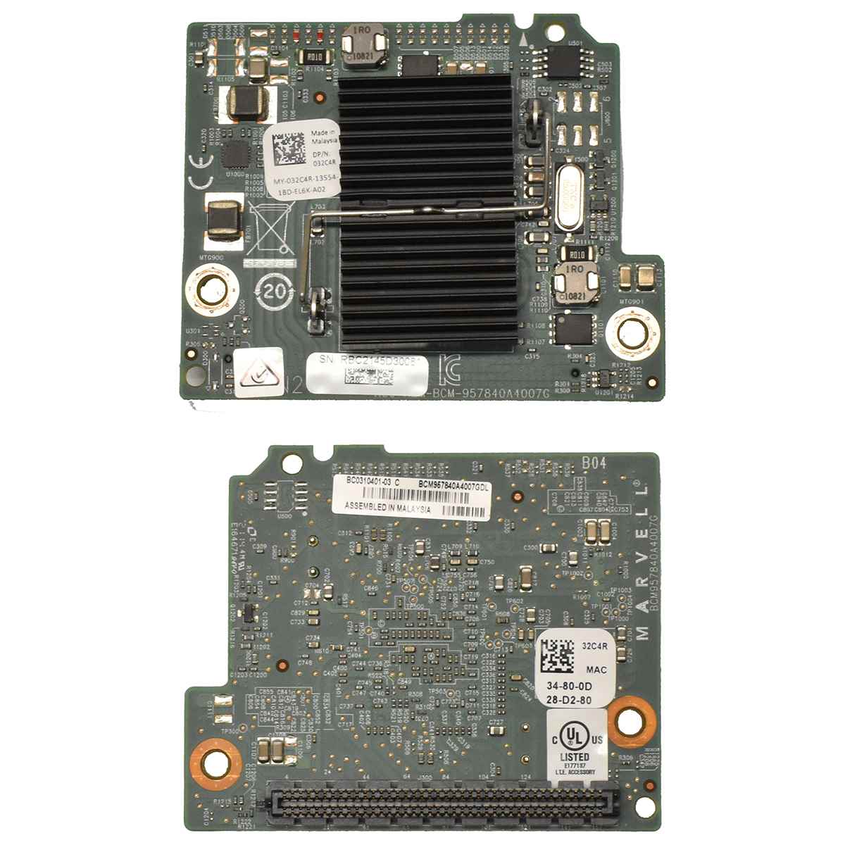 DELL Broadcom 57840S 10G Quad Port Mezzanine Network Daughter 032C4R DELL Broadcom 57840S 10G Quad Port Mezzanine Network Daughter 032C4R