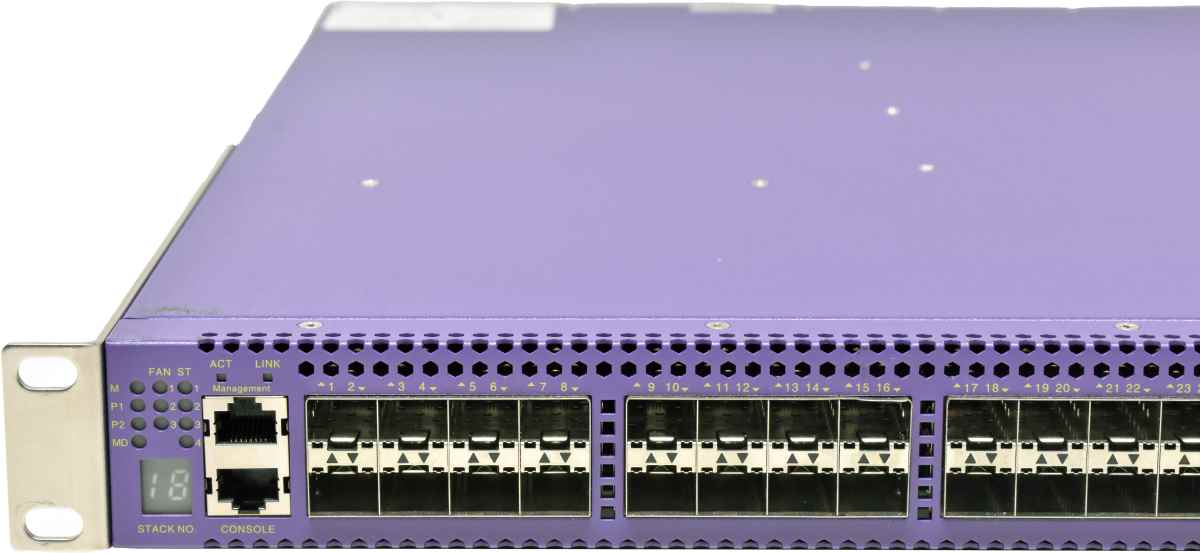 Extreme Summit X670V-48x-FB 17101 48-Port SFP+ 10GE Switch +Rack Ears Extreme Summit X670V-48x-FB 17101 48-Port SFP+ 10GE Switch +Rack Ears