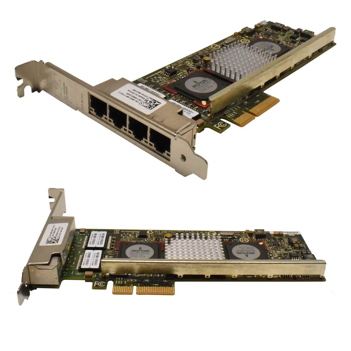 Dell 0R519P 0P736R BroadCom NetXtreme II 4-Port Gigabit Ethernet PCIe x4 Netzwerkkarte Dell 0R519P 0P736R BroadCom NetXtreme II 4-Port Gigabit Ethernet PCIe x4 Netzwerkkarte