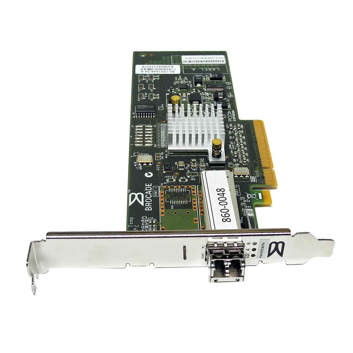 Brocade 815 Single-Port 8Gb FC PCIe x8 Network Adapter 80-1001644-04 +1x SFP+ FP Brocade 815 Single-Port 8Gb FC PCIe x8 Network Adapter 80-1001644-04 +1x SFP+ FP