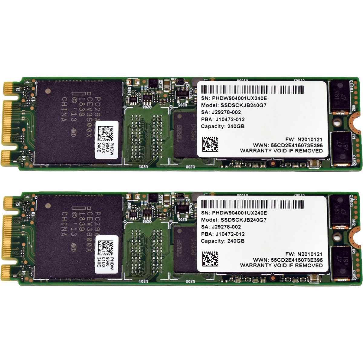Huawei BC11MSMA SAS/SATA RAID Controller 2x M.2 Caddy 2x Intel M.2 SSD for HP ZCentral FP