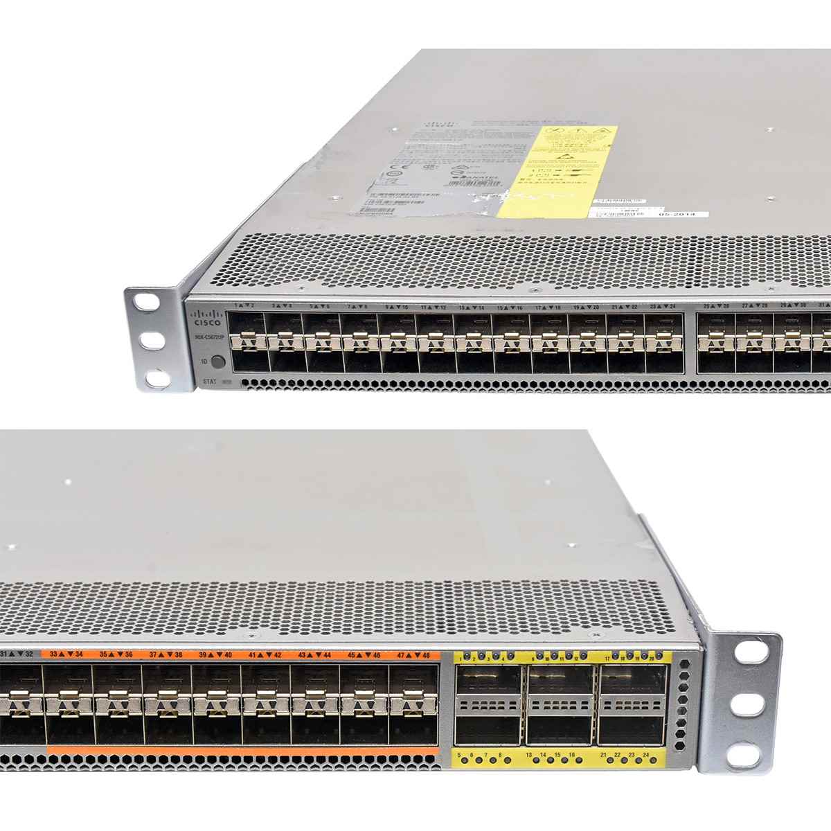Cisco N5K-C5672UP 68-5638-02 48-Port 10GE SFP+ Switch 6x 40GE QSFP+ blue FANs Cisco N5K-C5672UP 68-5638-02 48-Port 10GE SFP+ Switch 6x 40GE QSFP+ blue FANs