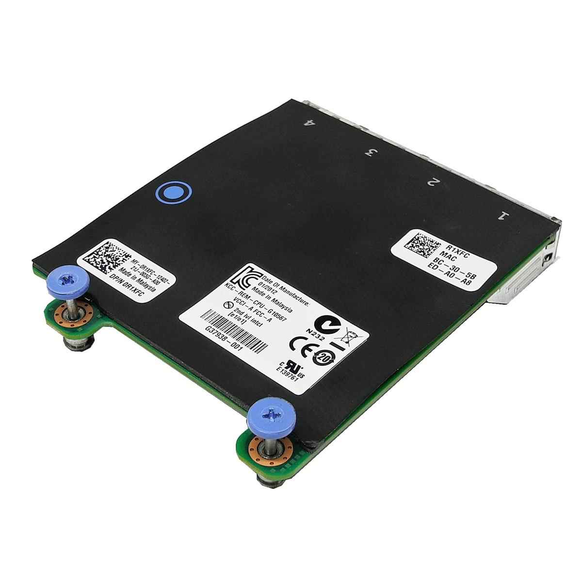 DELL Intel I350 Quad-Port Gigabit Ethernet Network Daughter Card 0R1XFC R720 DELL Intel I350 Quad-Port Gigabit Ethernet Network Daughter Card 0R1XFC R720