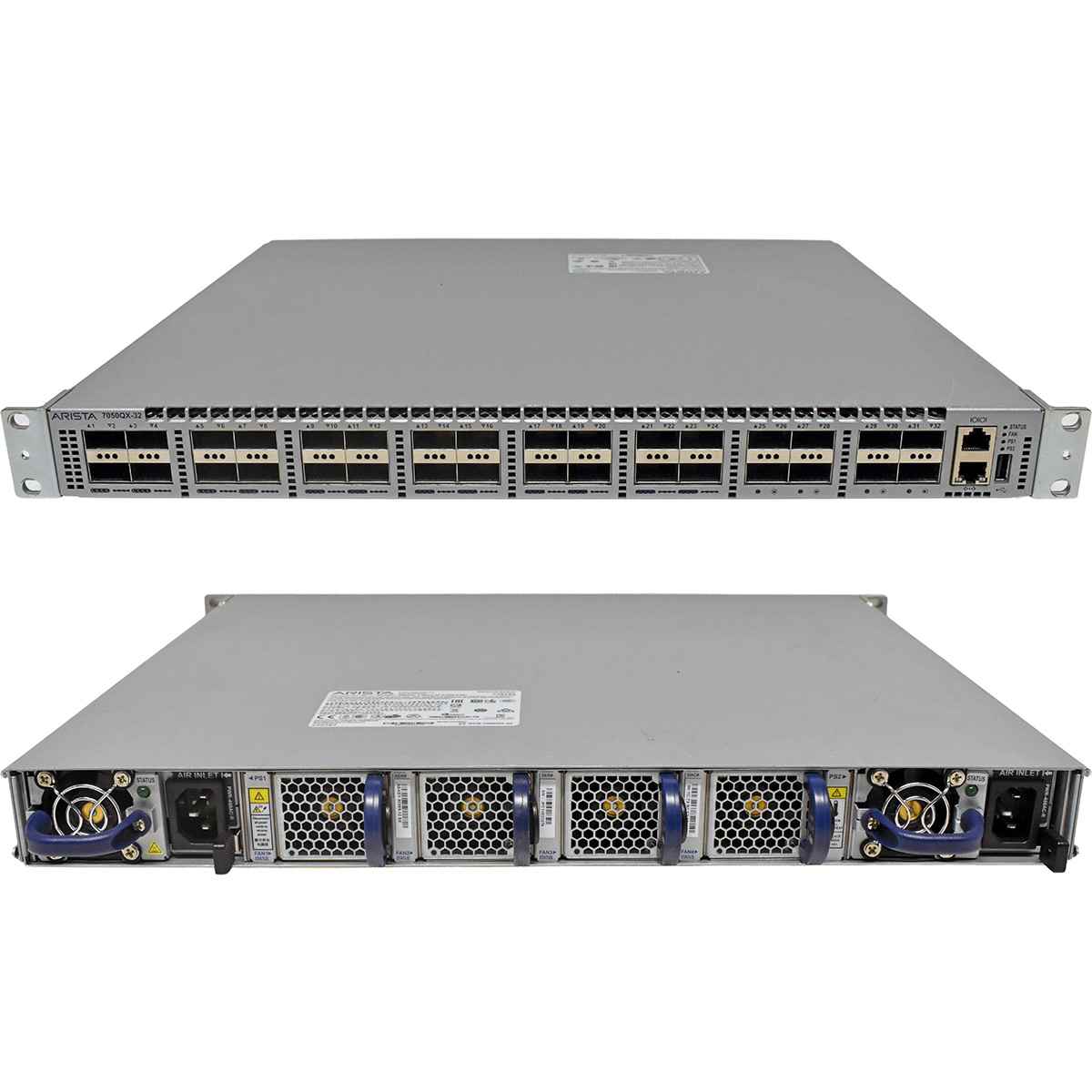 Arista DCS-7050QX-32-R 32-Port QSFP+ 40G Ethernet Switch +Rack Ears Arista DCS-7050QX-32-R 32-Port QSFP+ 40G Ethernet Switch +Rack Ears