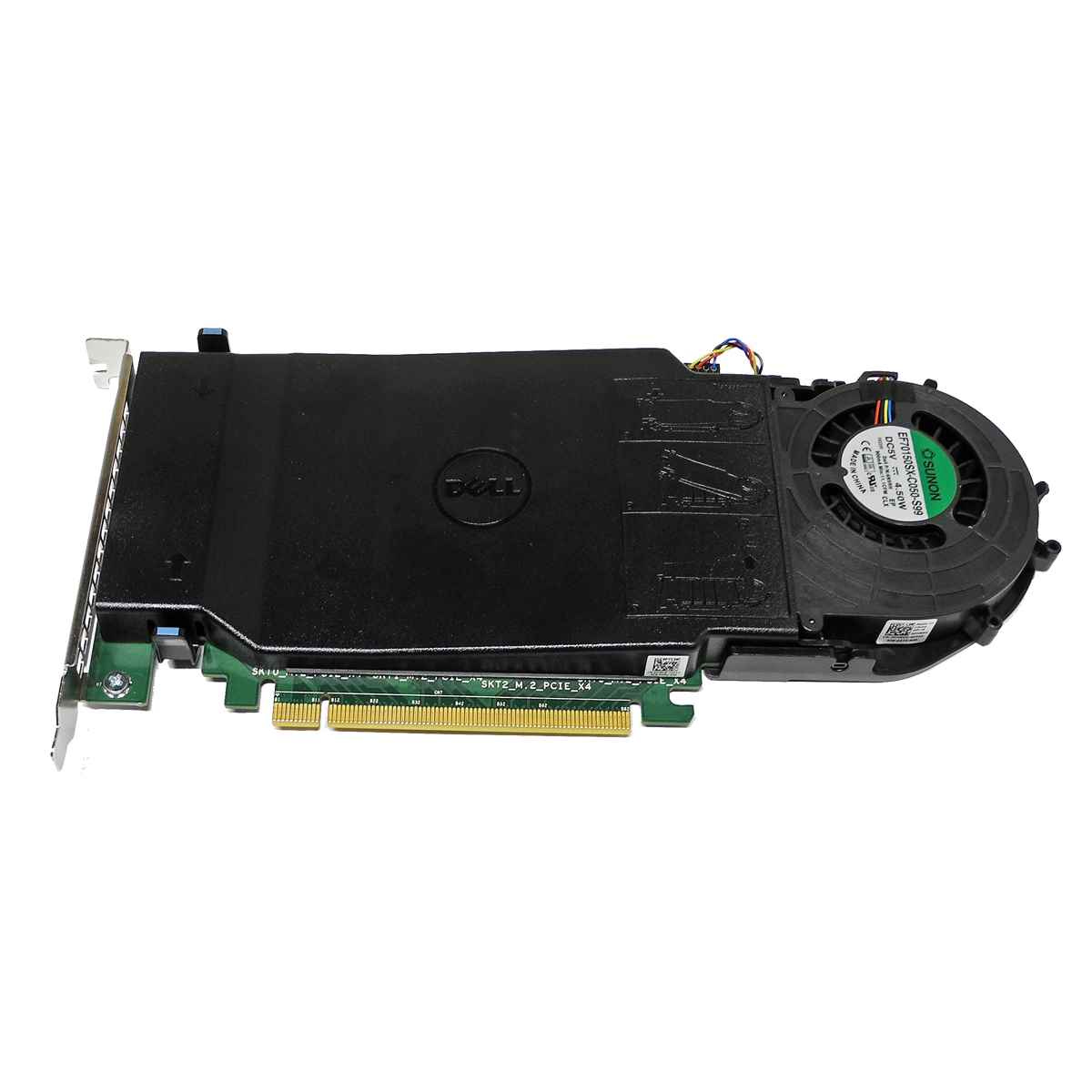 Dell NVMe 4 x M.2 SSD Adapter PCIe x16 080G5N + 1x SSD 256GB M.2/2280 08DPJF Dell NVMe 4 x M.2 SSD Adapter PCIe x16 080G5N + 1x SSD 256GB M.2/2280 08DPJF