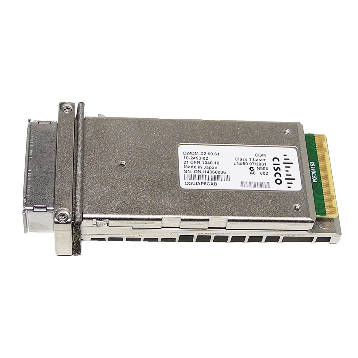 Cisco Original DWDM-X2-60.61 10Gbase 1560.61nm 80km X2 Transceiver 10-2453-02 Cisco Original DWDM-X2-60.61 10Gbase 1560.61nm 80km X2 Transceiver 10-2453-02