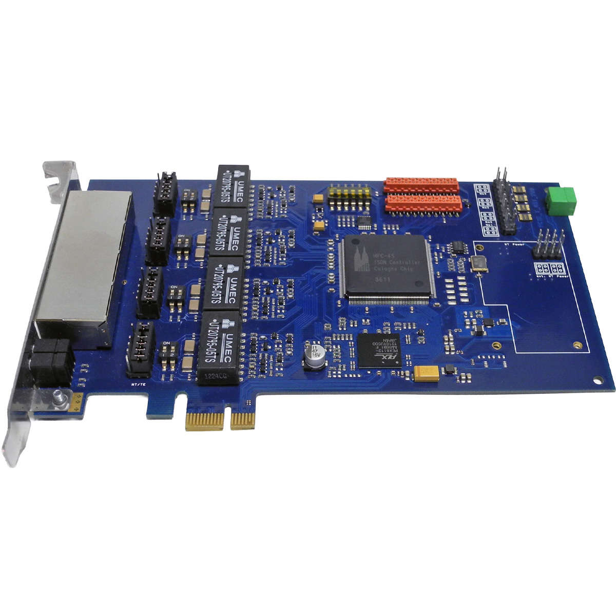 Junghanns-QuadBRI-2-0-PCI-Express-ISDN---VoIP-Netz-002.jpg Junghanns QuadBRI 2.0 PCI Express ISDN - VoIP Netzwerkkarte HFC-4S für Linux
