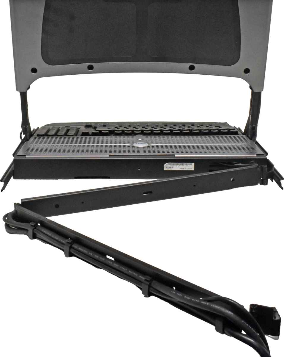 Dell PowerEdge Rack Console 15FP KVM 0G6325 15" DE Keyboard +Rack Rails