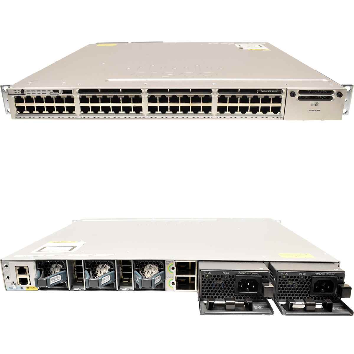Cisco Catalyst WS-C3850-48F-L V06 48-Port PoE+ Gigabit Ethernet Switch